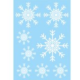 Stickers Flocons de neige - Stickers vitrines de Noël