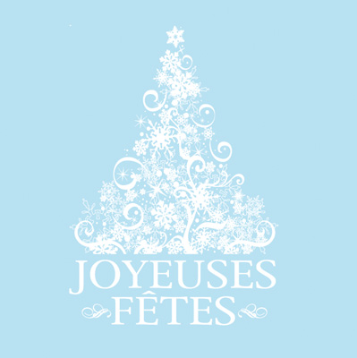Vitrophanie Sapin Joyeuses Fêtes - Stickers vitrines de Noël