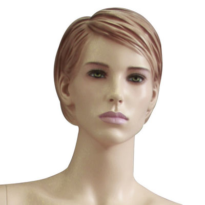 Mannequin femme, cheveux sculptés, mains sur les hanches - Mannequins cheveux sculptés-1