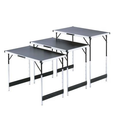 Lot de 3 tables pliantes - Etalages de marché-3