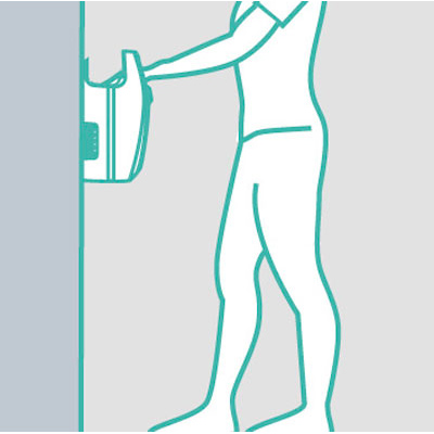 Sèche-mains à air pulsé Exp'air - Sèche-mains-1